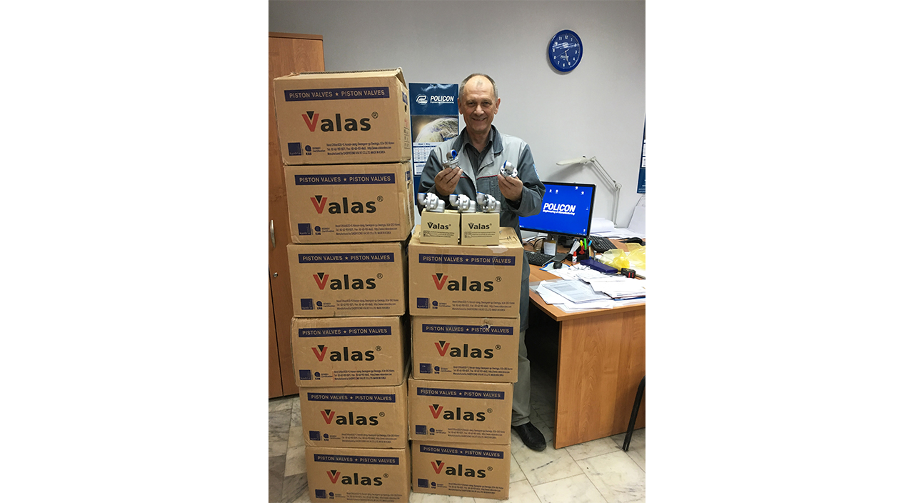 Компания "Поликон" осуществила поставку шарнирных соединений Valas